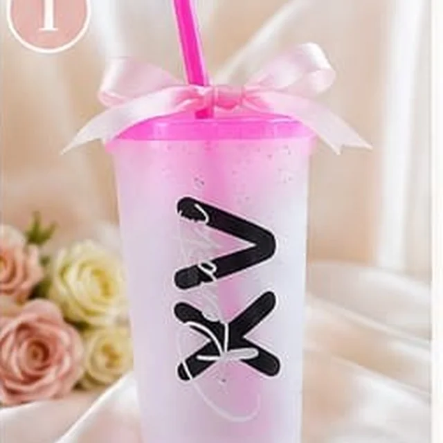 Vaso personalizado rosa para XV años